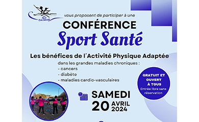 Affiche de la conférence Sport Santé