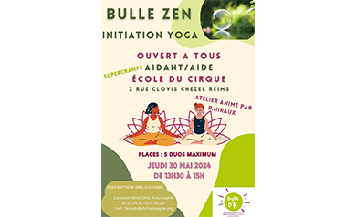 Affiche de bulle zen