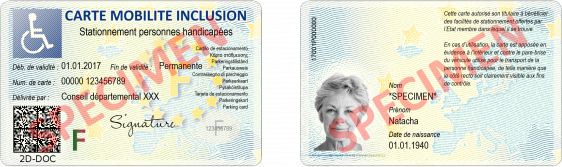 Carte mobilité inclusion - stationnement 