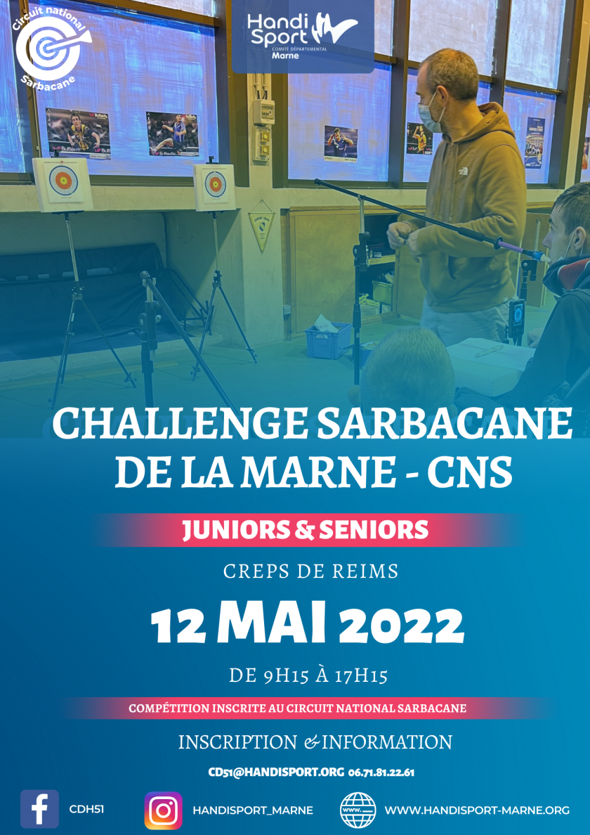 Affiche de l'événement Challenge Sarbacane de la Marne - CNS