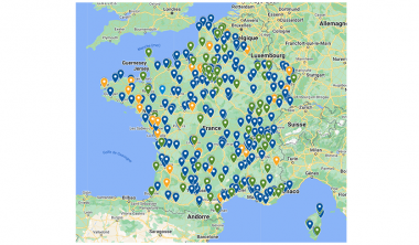 Carte Google Maps des UEEA et UEMA