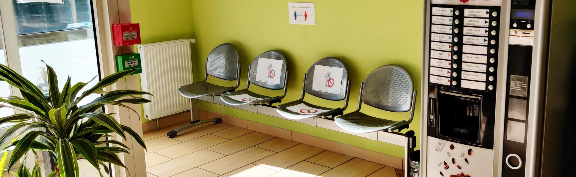 Espace d'attente à la MDPH de la Marne